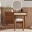 Coiffeuse de maquillage avec tabouret, port USB-106407963