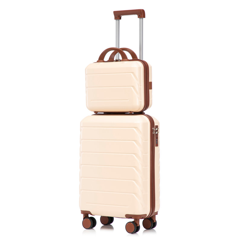 14 "/ 20" 2 pièces / ensemble en valise à roulettes ABS