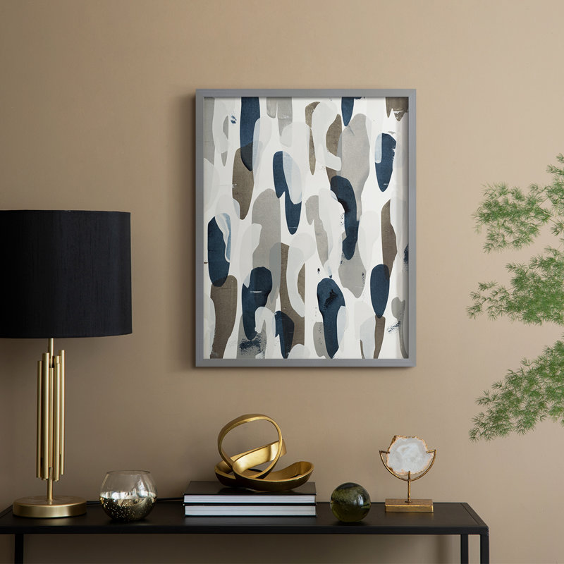 River's Run, reproduction encadrée - bois massif, Gris, H 21 po x l 17 po