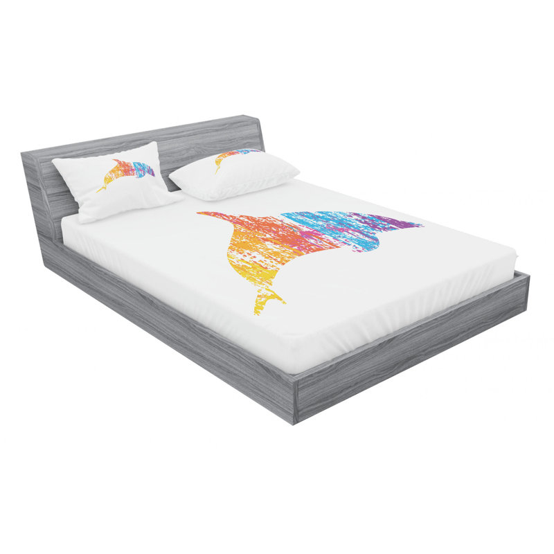 Microfiber Sheet Set, Queen Sheet Set with Fitted Sheet