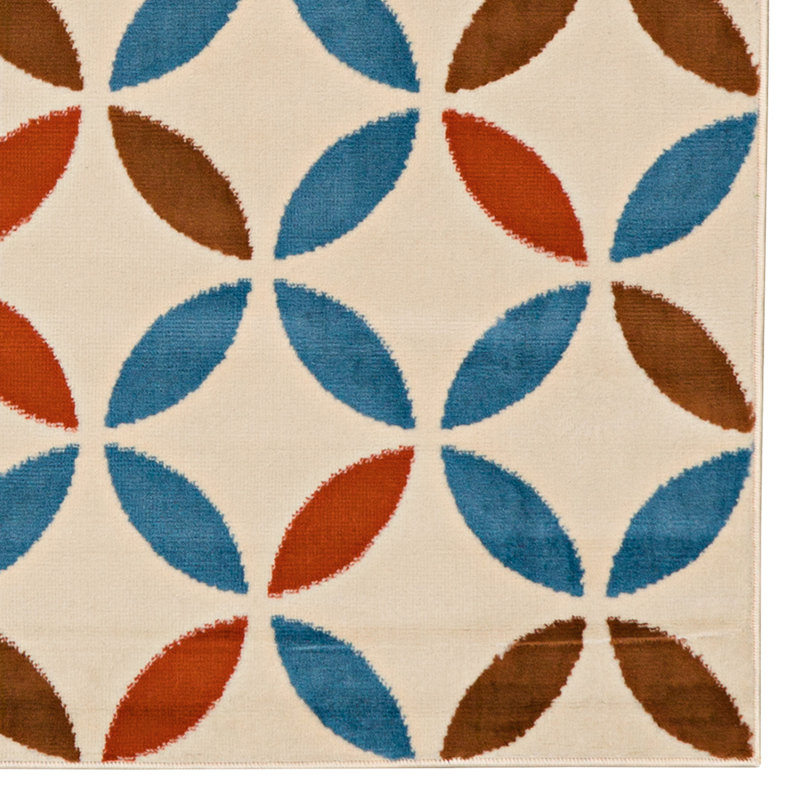Audre Geometric Indoor Rug, Rectangle 4'3" x 7'3"
