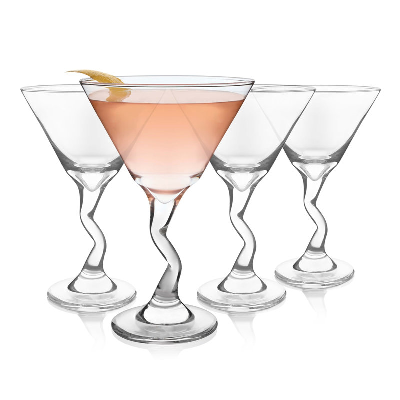 Libbey Z-Stem Martini Glasses, 9-ounce, Set of 4
