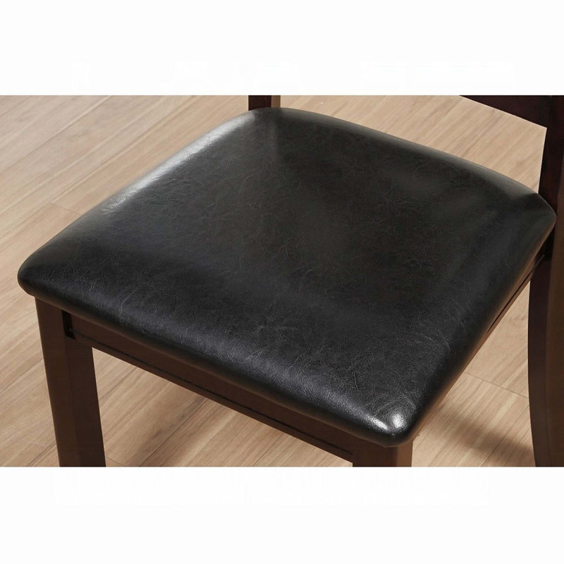 Ensemble de 2 chaises d'appoint avec siège rembourré en polyuréthane