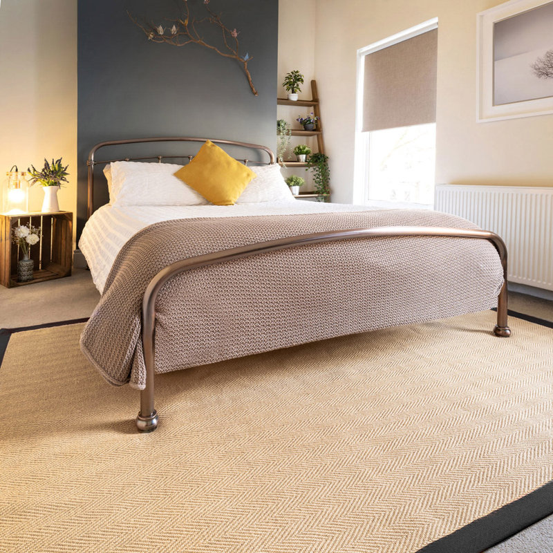 Abstract Jute / Sisal Machine Tufted Area Rug, 200cm x 290cm