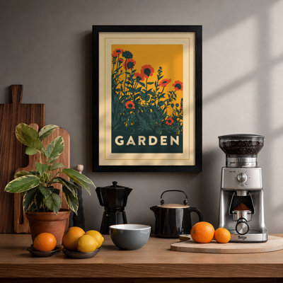 Garden Blooms Vintage - Framed Print