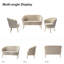 3 - Piece Velvet Living Room Set-1378160869