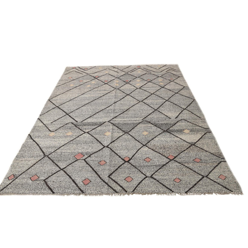 Tapis noir et blanc Jessen