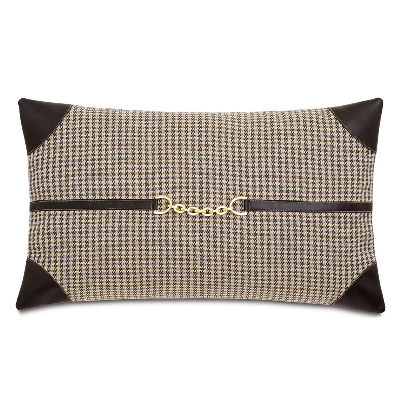 Equestrian Lumbar Pillow Cover & Insert, Faux down