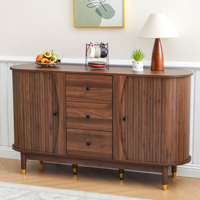 55" Sideboard with Drawer & Tambour Door