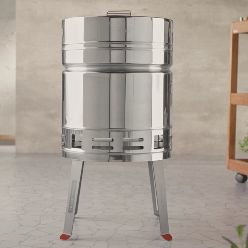 Tramontina 40.4cm W Barrel Charcoal Grill
