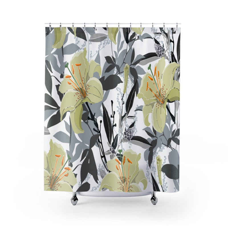 Rideau de douche simple Floral