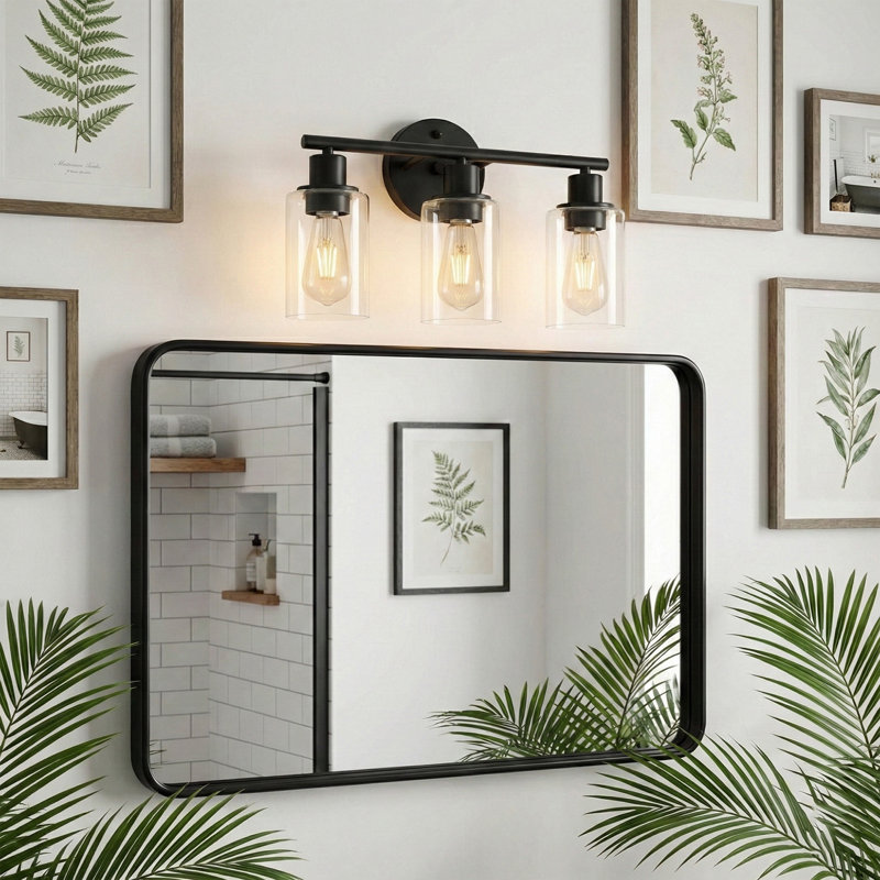 Berumen 3 - Light Vanity Light, Matte Black