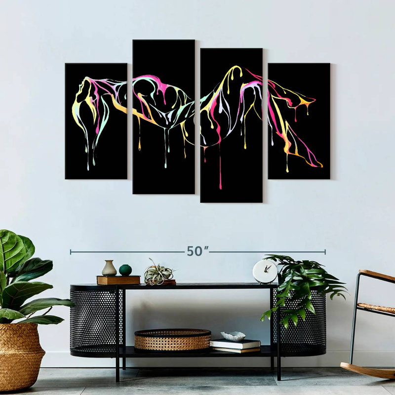 Impression sur toile Sensual Abstract, H 32 po x l 52 po x P 1,25 po