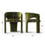 Tabouret de coiffeuse moderne avec accoudoirs-371906287
