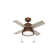 36" Loki 4 - Blade Standard Ceiling Fan with Light Kit Included