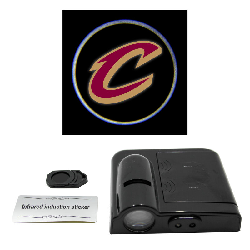 Éclairage DEL pour portière de voiture des Cavaliers de la NBA Cleveland | 6,35 cm x 6,35 cm, Cavaliers de Cleveland