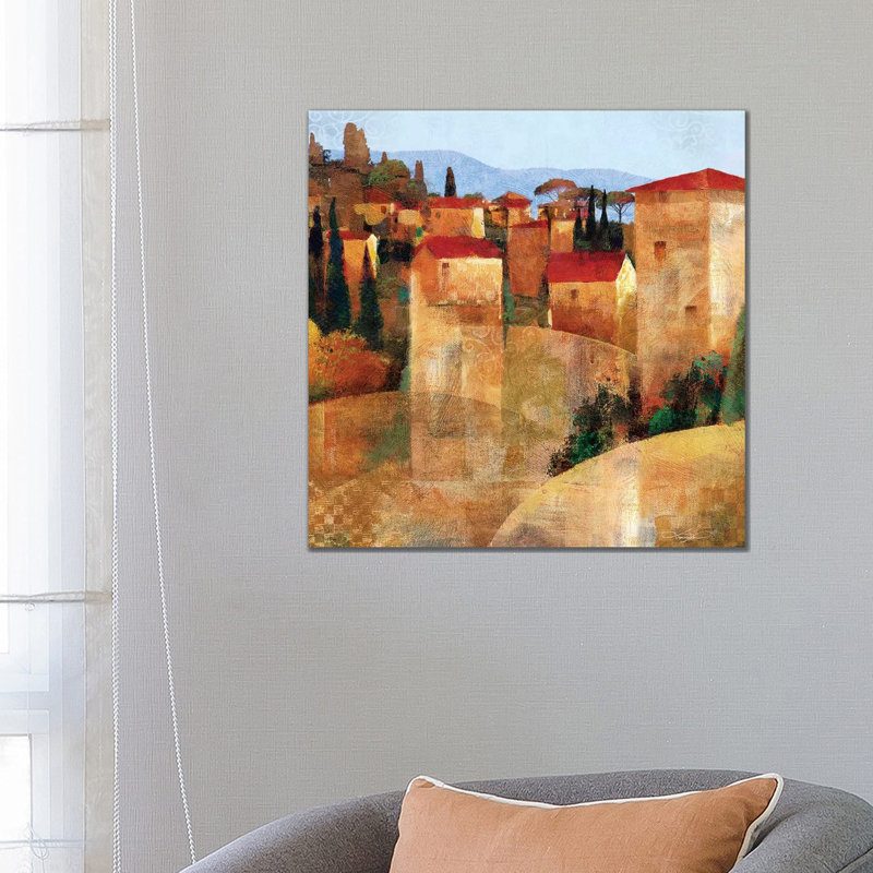 Tuscan Hillside by Keith Mallett - Wrapped Canvas Print, 66.04 cm H x 66.04 cm W x 3.175 cm D