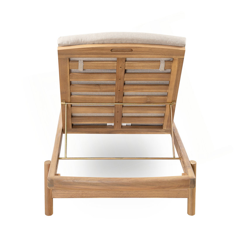 Chaise longue avec coussin Mallacia