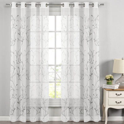 Ajay Sheer Single Curtain Panel