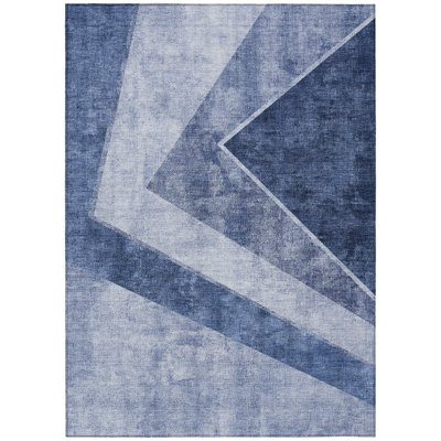 Berthine Washable Geometric Indoor / Outdoor Rug