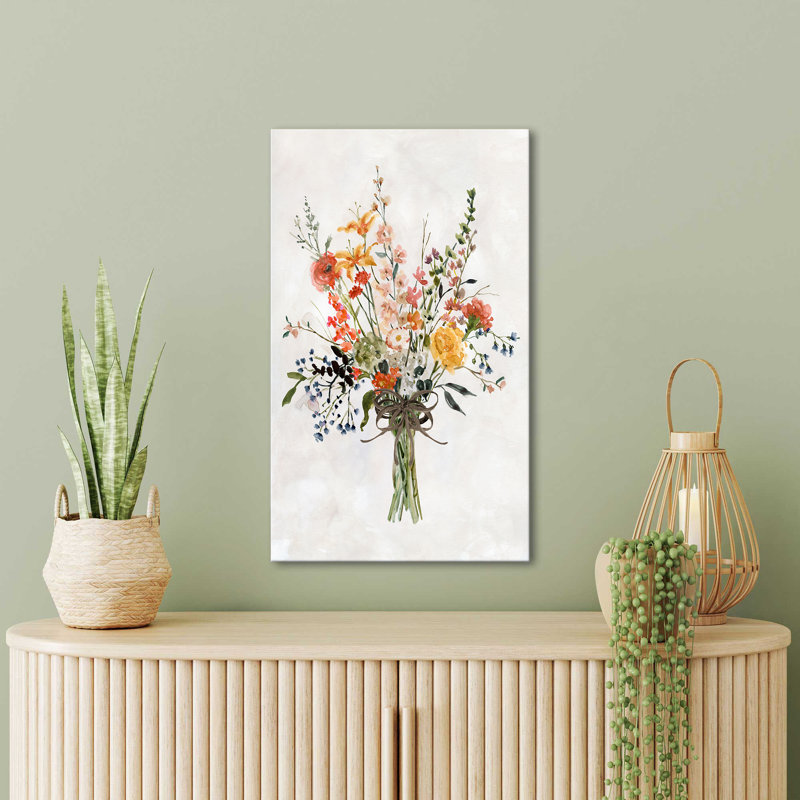"Favorite Picks Bouquet II" par Carol Robinson, reproduction sur toile, H 30 po x l 18 po x P 1 po