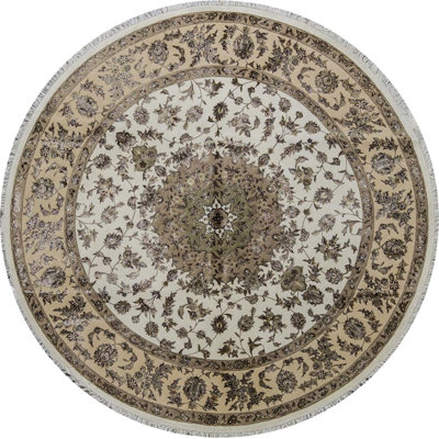 One-of-a-Kind 8' Round Wool Area Rug in