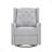 Milah Gliding Swivel Recliner Tufted Brushed Tweed Fabric