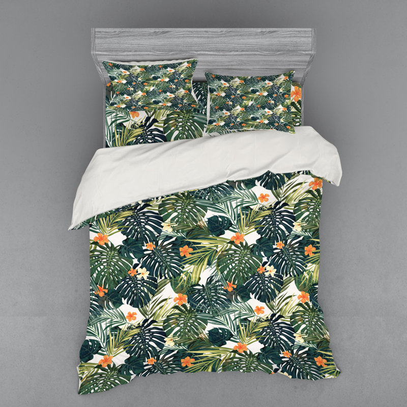 Ensemble de housse de couette en microfibre moderne et contemporain, Housse de couette grand + 3 pièces supplémentair