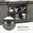 Farmhouse Tv Stand For 65 Inch Tvs, 32" Tall Entertainment Center W/storage Cabinets