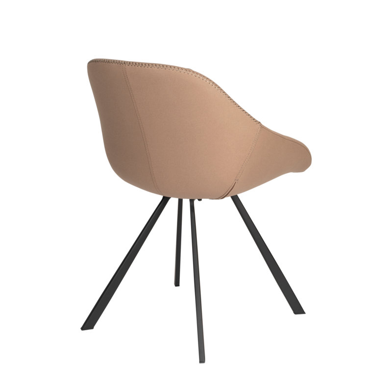 Wakefield Upholstered Dining Chair, Beige/Brown