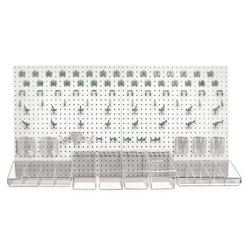 125-Piece Pegboard Organizer Kit (2 - 24"x24")