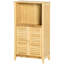 Armoire de rangement By - Maximisez la fonctionnalité et la beauté de votre salle de bain et de votre salon avec des portes à tablettes multiples, un rangement naturel bien organisé