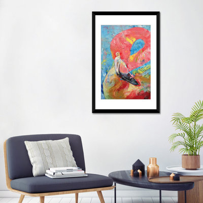 «Pink Flamingo», reproduction d'art sur toile