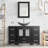 Graycelyn 48 " W Freestanding Standard Free Standing Single Double Single Vanity Bathroom Vanity With Top-962910405-962910404