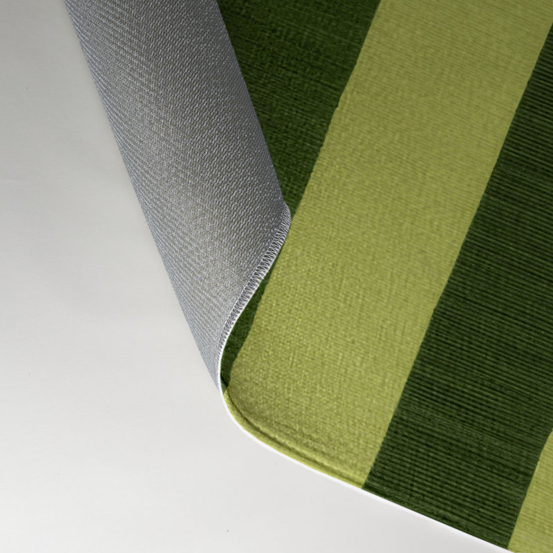 Tapis d'intérieur et d'extérieur à carreaux vert, Rectangulaire 3 pi x 5 pi