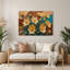 «Southwestern Plants Golden Columbine 166», art mural en métal brun