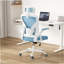 Chaise de bureau ergonomique, chaise de bureau avec appui-tête, chaise d'ordinateur à haut dossier avec accoudoirs et support lombaire réglable pour la salle d'étude de bureau à domicile-1444258825-1444258831