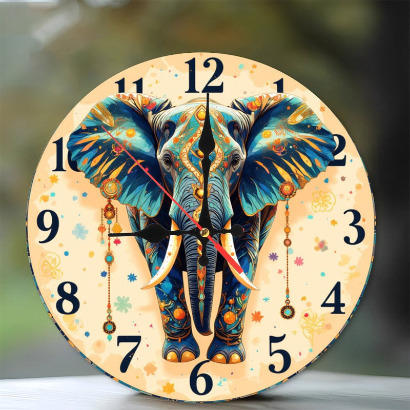 Horloge murale colorée avec un design unique