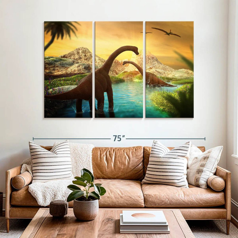 Brampt Sauropods, 42" H x 65" W