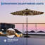 Parasol de patio 9 pi pour l'extérieur, parasol de table avec lumières solaires, 8 nervures robustes, protection contre les rayons UV pour le jardin, la piscine et la terrasse-1482686462