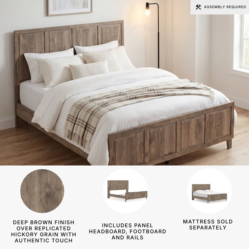 Gwenan King Panel Bed, King