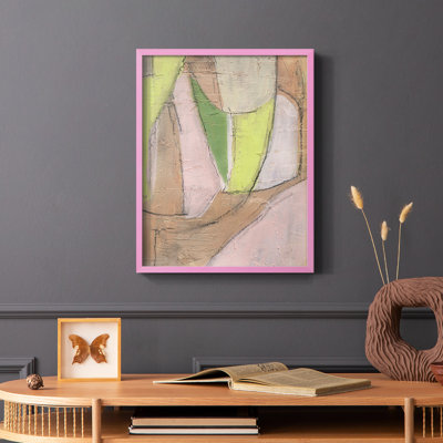 «Many Layers I», reproduction encadrée - bois massif