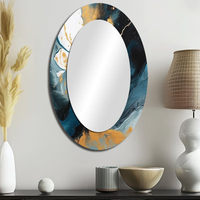Mylor - Miroir abstrait en métal