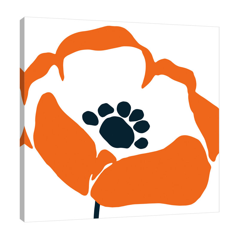 Art mural Pop Art Floral III par Wild Apple, H 18 po x l 18 po x P 1,5 po
