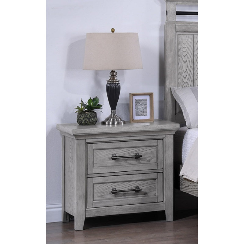 Table de chevet à deux tiroirs 1Pc