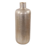 Etched Crossways Short Neck Bottle Vase- Large