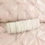 Édredon 7 pièces Blush King - délicate broderie, 2 taies décoratives, 3 coussins, 1 jupe de lit lavable à la machine