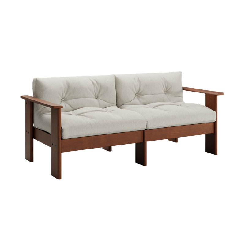 Bacana Loveseat, Natural Hemp Blend
