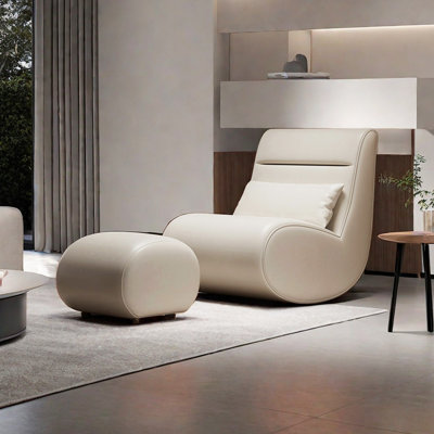 Chaise berçante avec repose-pieds Comfy
