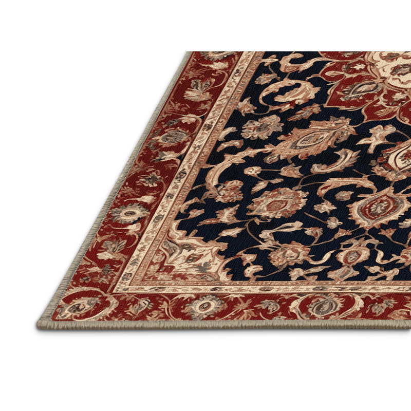 Tapis brun lavable à la machine, Carré 5 pi